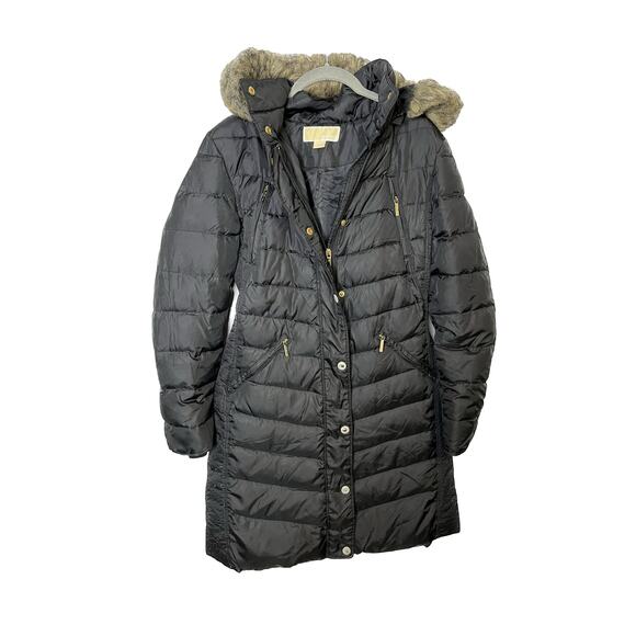 Michael Michael Kors Long Puffer Jacket - Picture 1 of 11